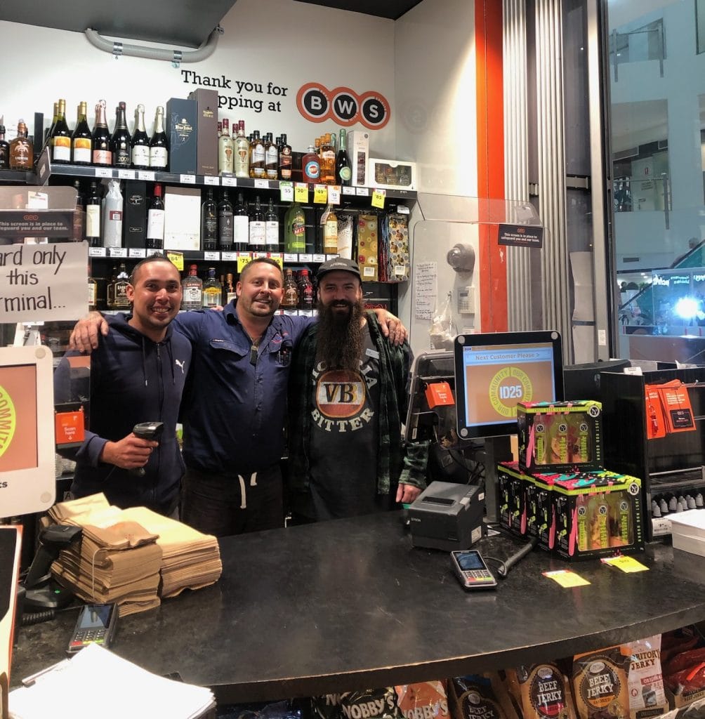 Cllimascope Commercial Fridge technician at Gold Coast bottle shop repairing their refrigeration