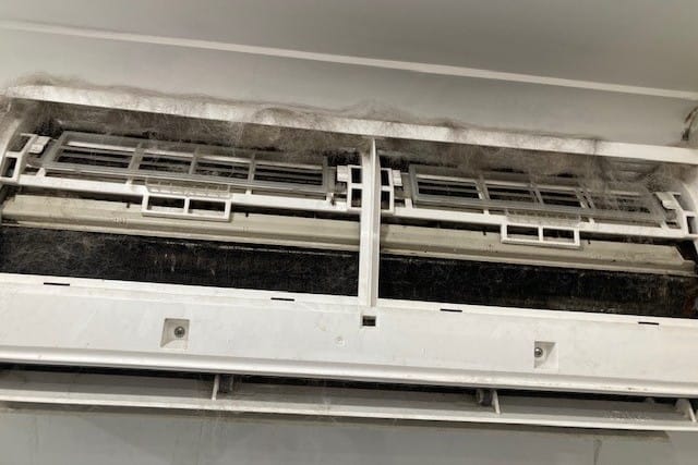 Dirty air conditioners filters