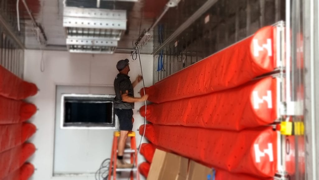 Custom designed and built climate controlled room for food drying
