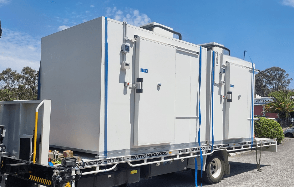 Climascope cold freezer room being delivered to north Queensland