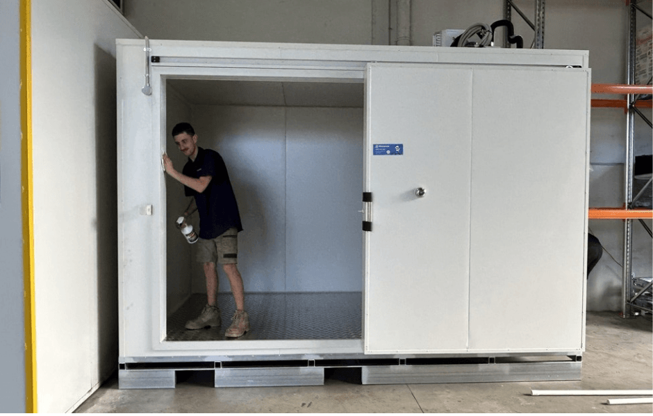 Custom Cold rooms built and installed by Climascope Queensland and delivered to Norther NSW