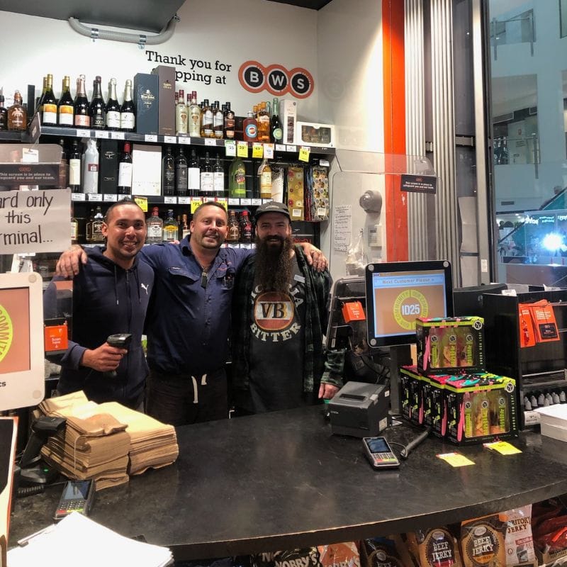 Climascope technician making friends with BWS clients